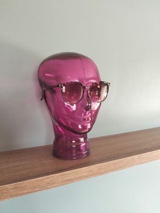 Cabeza maniquí cristal