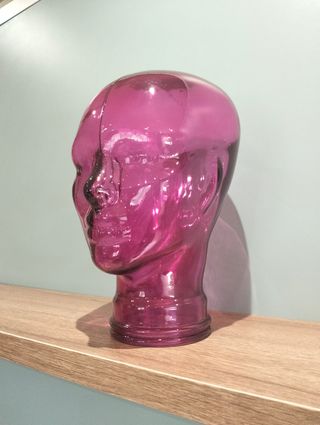 Cabeza maniquí cristal