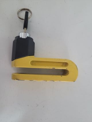 CANDADO PINZA MOTO AMARILLO