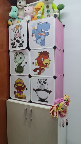 Armario infantil 6 cubos