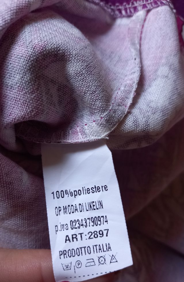 Blusa morada estampada - Nueva