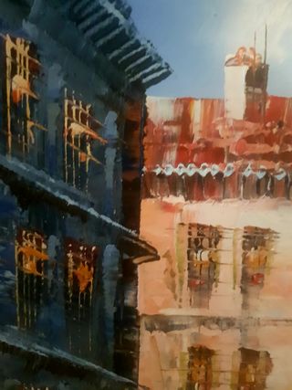 Cuadro de pintura al óleo