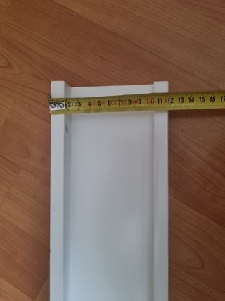 3 Estantes Flotantes Roble Macizo 30x12