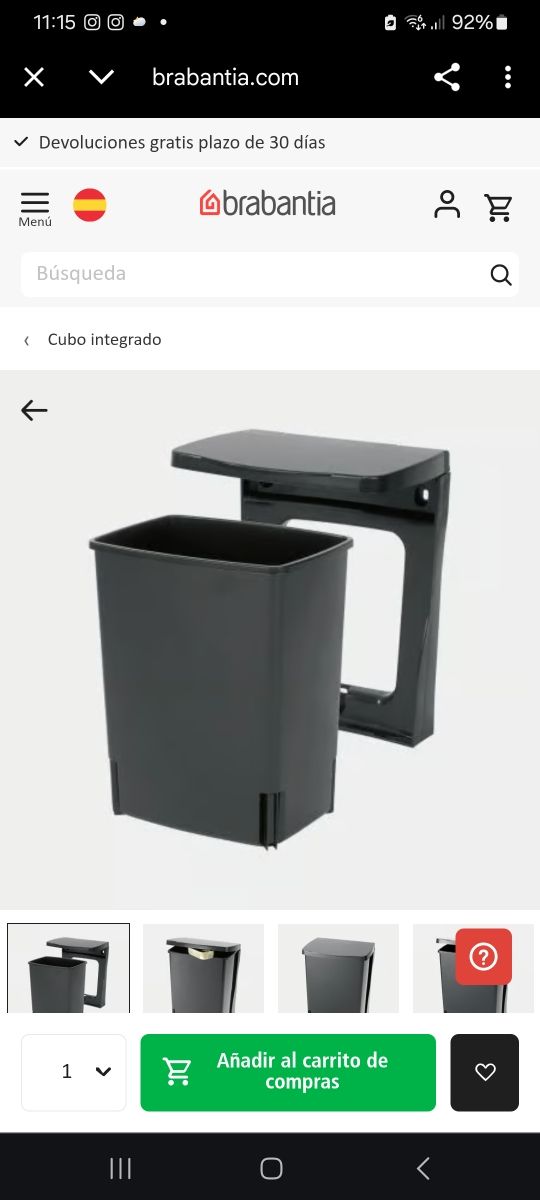 Cubo de basura Brabarian