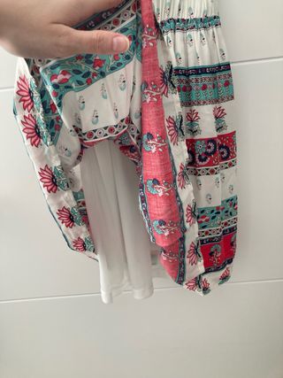 Vestido corto estilo boho chic