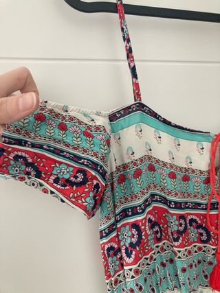 Vestido corto estilo boho chic