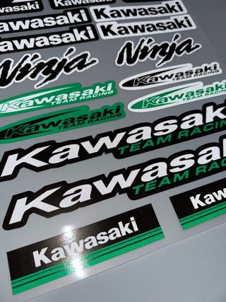 SET PEGATINAS MOTO KAWASAKI NINJA H2 KX KLX VERSYS