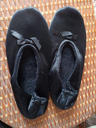 Zapatillas raso negras - cómodas