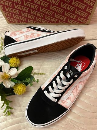 Vans Old Skool - Talla Mujer - Rosa y Negro