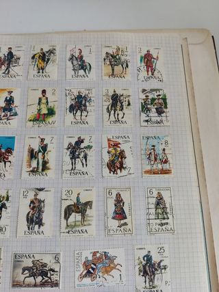 Colección de sellos.