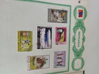 Colección de sellos.