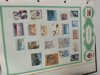 Colección de sellos.