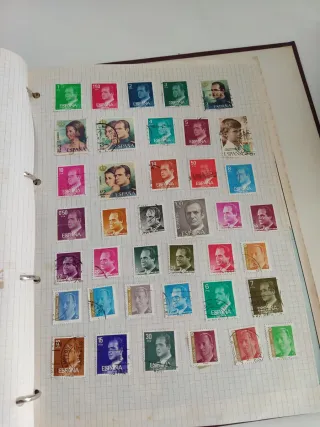 Colección de sellos.