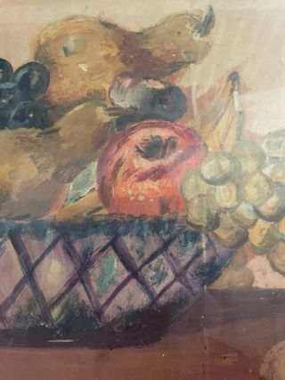 Quadro vintage con natura morta