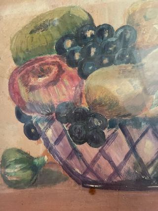 Quadro vintage con natura morta