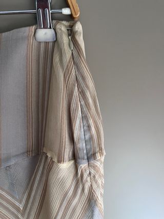 Falda seda Massimo Dutti