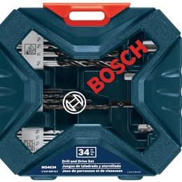 BOSCH MS4034 - Set di perforazione e guida, 34 pez
