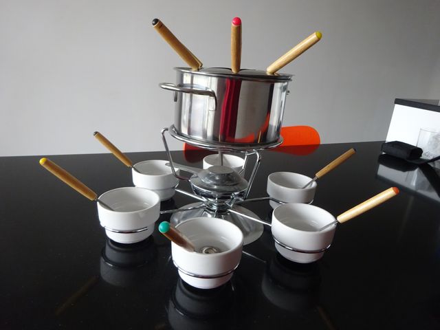 Fondue de acero inoxidable