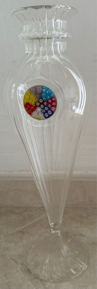 Vaso vetro murano con murrina 