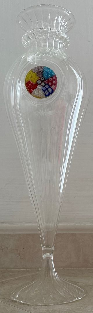 Vaso vetro murano con murrina 