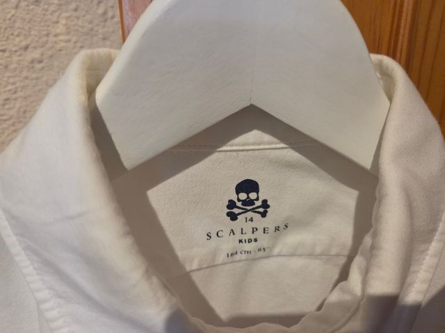 Camisa Scalpers niño blanca - talla 14
