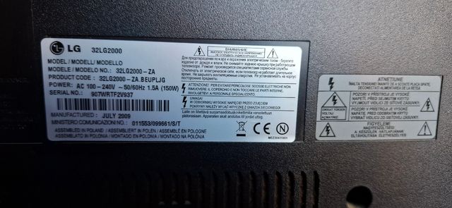 TV LG 32LG2000 - 32" Púrpura