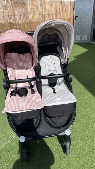 Carro gemelar Easy Twin 4 como nuevo.