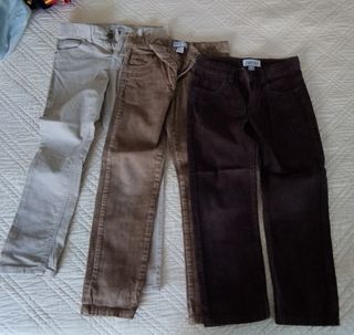 Pack 3 pantalones pana niño