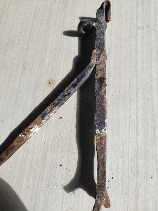 Escuadra para, carrillo de pozo forja an