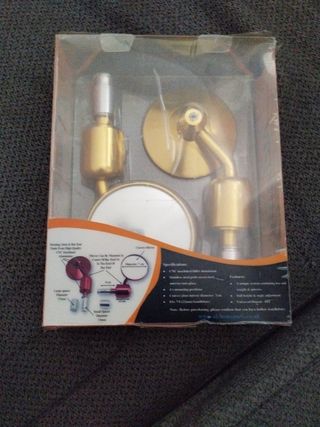 Retrovisores moto dorados universales