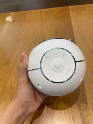 Mini proyector LED blanco-plata