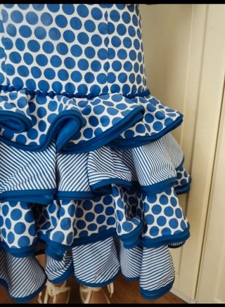 Falda flamenca romería feria adolescente