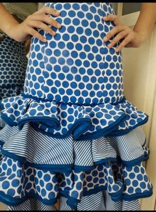 Falda flamenca romería feria adolescente