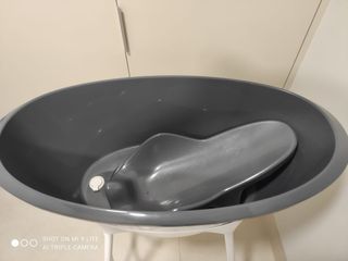 Bañera Bebé Luma - Gris y Blanca