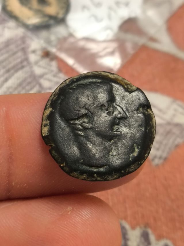 Moneda Romana Egipto Tiberio