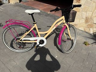 Bicicleta niña 20" beige