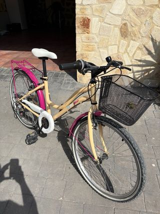 Bicicleta niña 20" beige