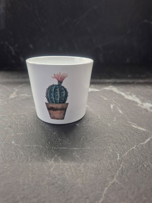 Porta piante Scheurich bianco