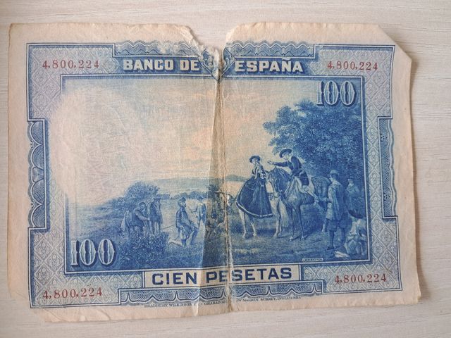 Billete 100 pesetas 1928