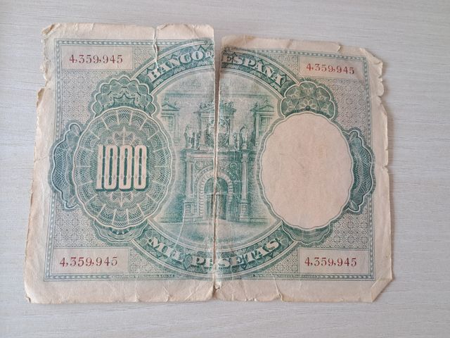 Billete 1000 pesetas 1925