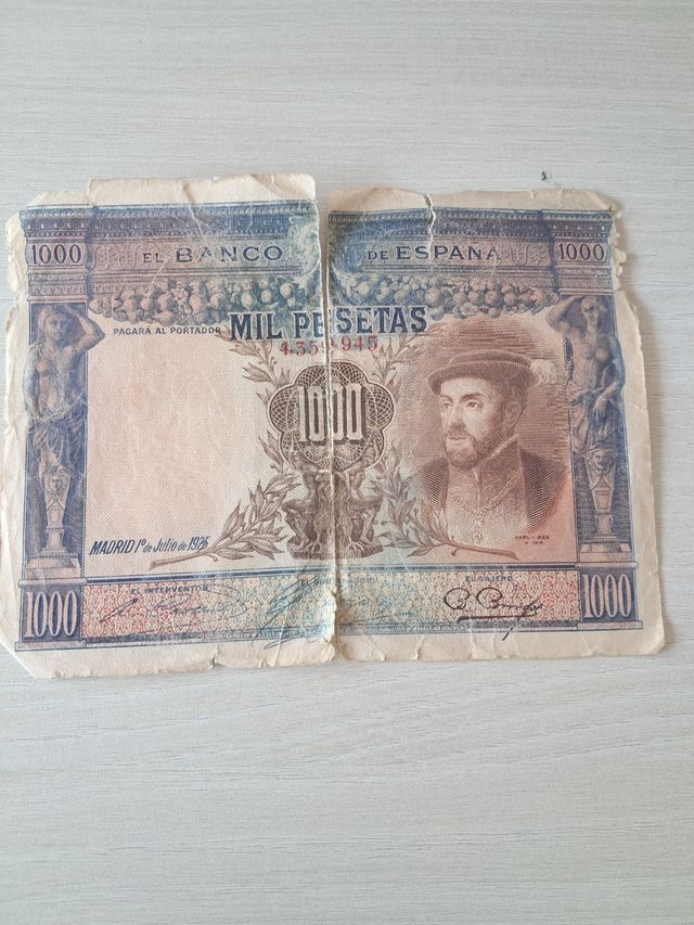 Billete 1000 pesetas 1925
