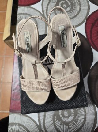 Sandalias cuña Xti Nude Talla 38