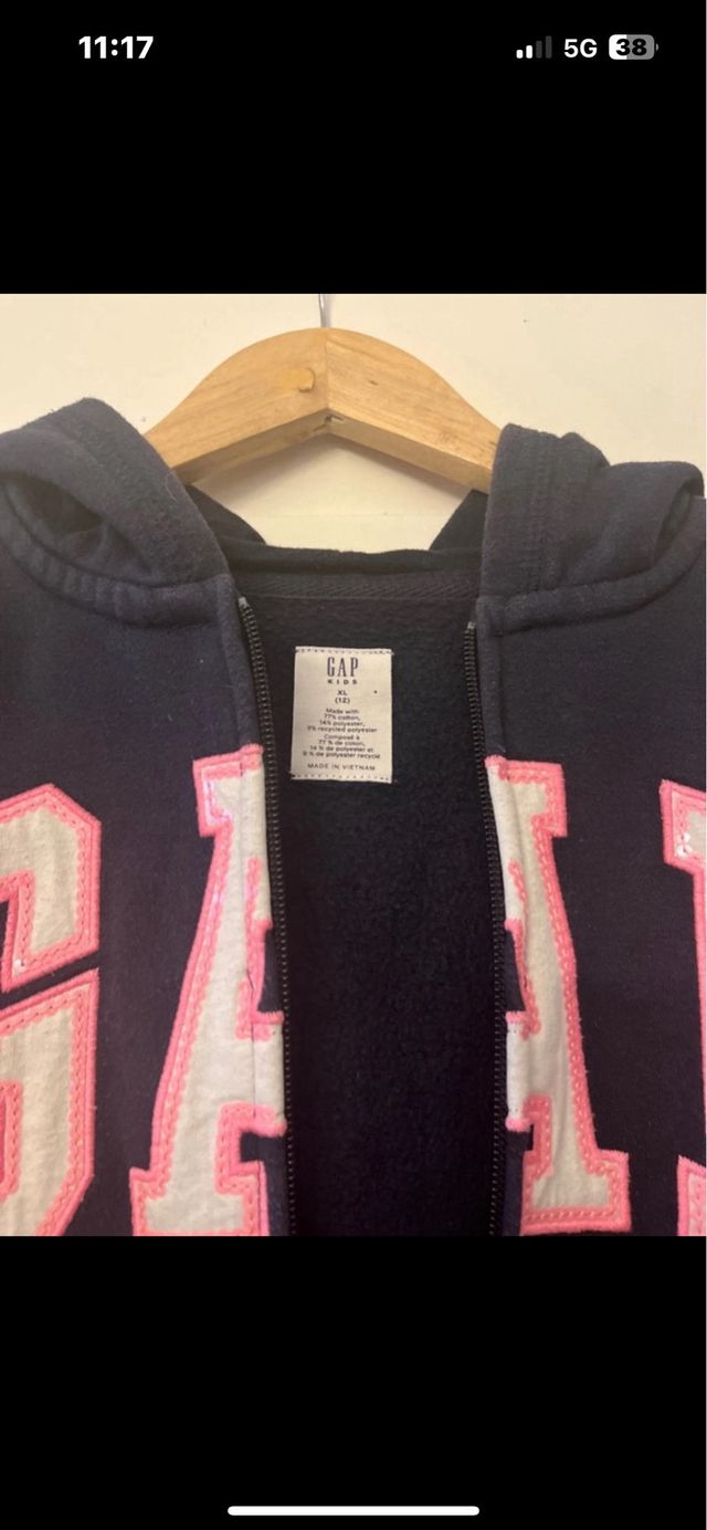 Sudadera de gap de niña