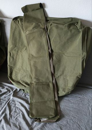 Funda pufff con almacenaje Vallentuna verde oliva