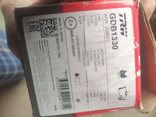 Pastillas de freno TRW GDB 1330. Wva20960