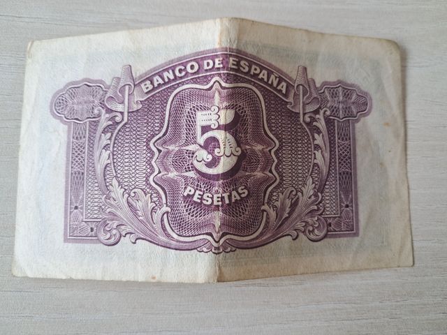 Billete 5 pesetas 1935