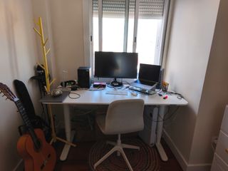 Escritorio eléctrico blanco 160x80cm