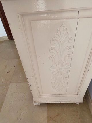 Cómoda 3 cajones - Madera blanca