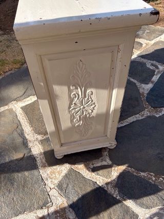 Cómoda 3 cajones - Madera blanca