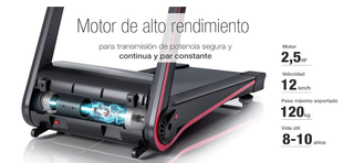 Cinta de correr plegable